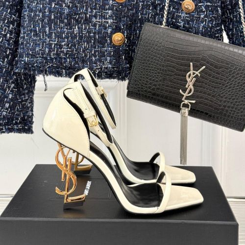 注目される♪イヴ・サンローラン サンダル スーパーコピー YSL ハイヒール ホワイト