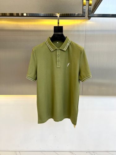 上品 カジュアル サルヴァトーレ・フェラガモ Tシャツ コピー 半袖 ポロシャツ グリーン