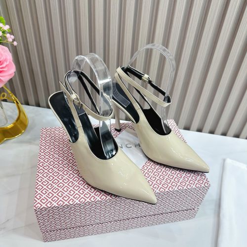 大人 洗練された パテントレザー ジバンシィ パンプス コピー スリングバックパンプス