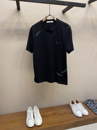 シンプル お洒落 クルーネック 半袖Tシャツ ジバンシィ Tシャツ コピー コットン ブラック