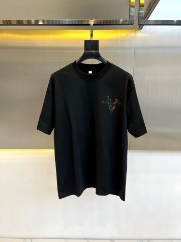 バックプリント ロエベ Tシャツ 偽物 クルーネック 半袖Tシャツ ブラック