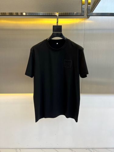 ロゴ入り クルーネック 半袖Tシャツ ロエベ Tシャツ 偽物 シンプル ブラック