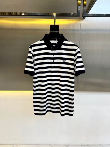 着心地いい コットンピケ 半袖 ポロシャツ アルマーニ Tシャツ 偽物 メンズ