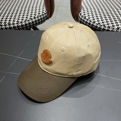 おしゃれ 配色 ロゴパッチ ベースボールキャップ モンクレール キャップ 偽物 ユニセックス