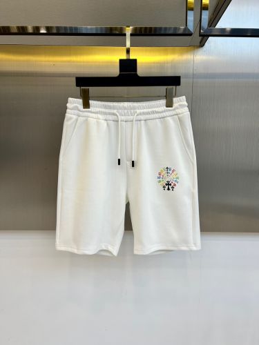 シンプル ロゴ入り カジュアル ショートパンツ クロムハーツ パンツ 偽物 ホワイト