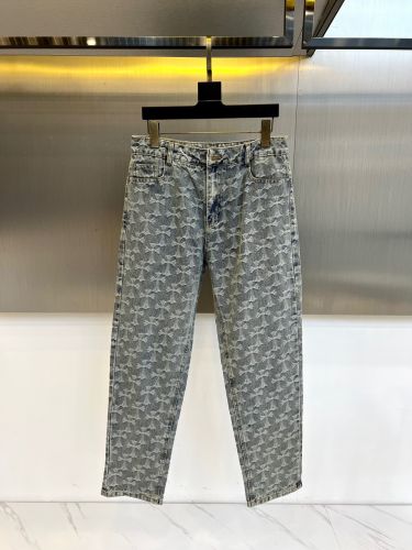 お洒落 合わせやすい 総柄 デニムパンツ クロムハーツ ジーンズ 偽物 