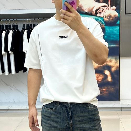 カジュアル 合わせやすい ロエベ Tシャツ 偽物 半袖トップス ホワイト