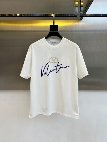 フロントロゴ クルーネック 半袖Tシャツ ヴァレンティノ Tシャツ 偽物 ホワイト