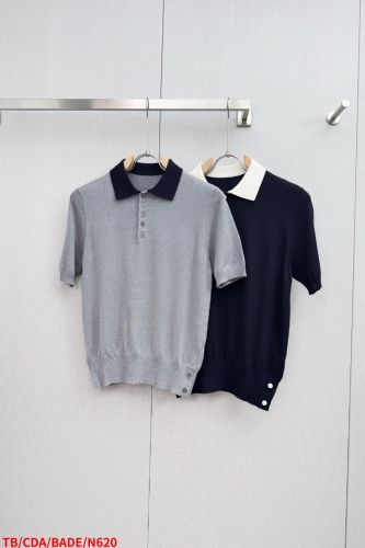 ユニセックス ニットポロシャツ トムブラウン Tシャツ 偽物 半袖トップス