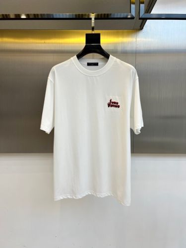 シンプル 洗練された ロゴ 半袖Tシャツ ルイ・ヴィトン Tシャツ 偽物 ホワイト