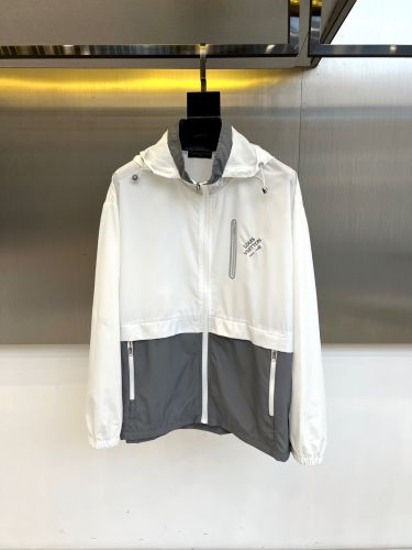 軽量 UVカット フード付きブルゾン ルイ・ヴィトン ジャケット 偽物 ホワイト