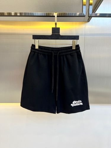 定番 カジュアル ショートパンツ ルイ・ヴィトン パンツ 偽物 ブラック