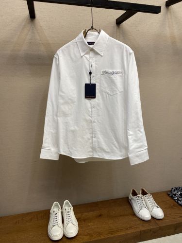 エンベリッシュド ロングスリーブコットンシャツ ルイ・ヴィトン シャツ コピー 