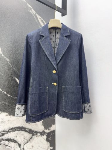 デニム プレッピーブレザー ルイ・ヴィトン ジャケット コピー レディース