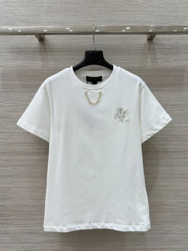 定番 新作 ブロイダリー LV Tシャツ ルイ・ヴィトン スーパーコピー 半袖Tシャツ