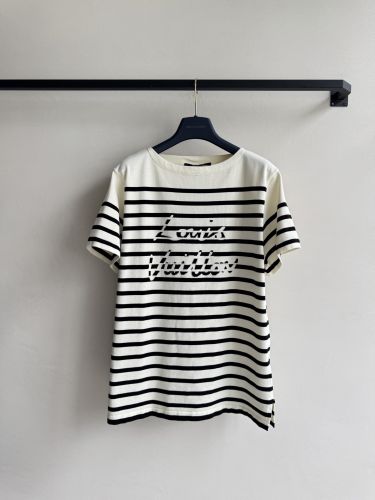 シグネチャー ストライプ ニットトップ ルイ・ヴィトン Tシャツ コピー ホワイト