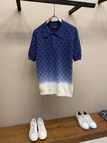 GG コットンニット ジャカード ポロTシャツ グッチ スーパーコピー