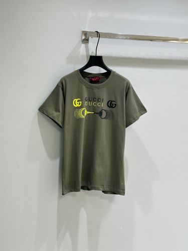 定番 カジュアル クルーネック グッチ Tシャツ コピー 半袖トップス グリーン