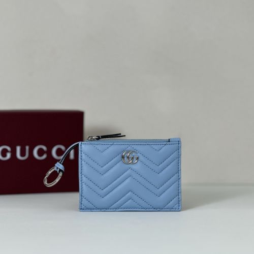 ダブルG キーケース 837747 爽やか 人気 グッチ 財布 スーパーコピー ブルー