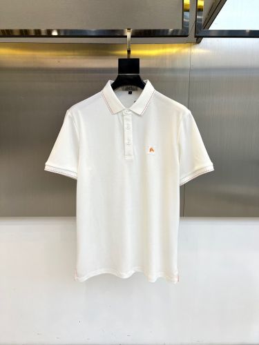 カジュアル 上品 刺繍入り ポロシャツ エルメス Tシャツ 偽物 半袖トップス ホワイト