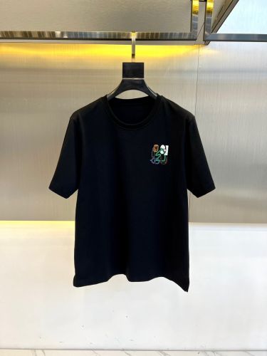 上品 カジュアル コットン 半袖Tシャツ エルメス Tシャツ 偽物 クルーネック ブラック