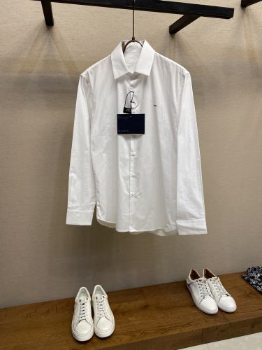 上品 洗練された ロゴ ロングスリーブシャツ プラダ シャツ 偽物 トップス