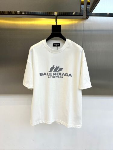 ゆったり プリントTシャツ バレンシアガ Tシャツ 偽物 コットン ホワイト