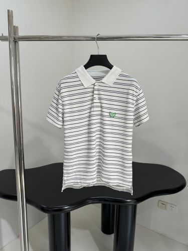 ユニセックス ローレル コットン ピケ ポロシャツ バレンシアガ Tシャツ コピー ホワイト