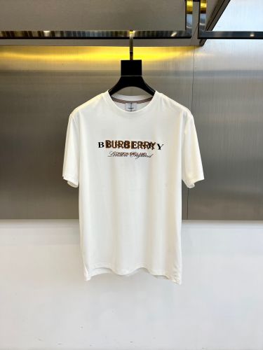 シンプル ロゴ入り 半袖Tシャツ バーバリー Tシャツ 偽物 クルーネック ホワイト