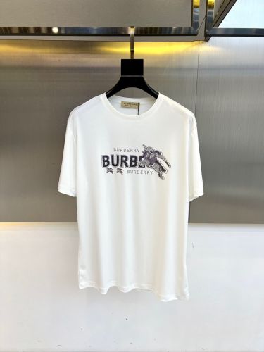 定番 カジュアル ロゴ入り 半袖Tシャツ バーバリー Tシャツ 偽物 コットン ホワイト