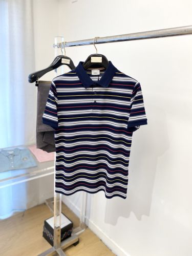 おしゃれ ボーダー ポロシャツ バーバリー Tシャツ 偽物 半袖トップス