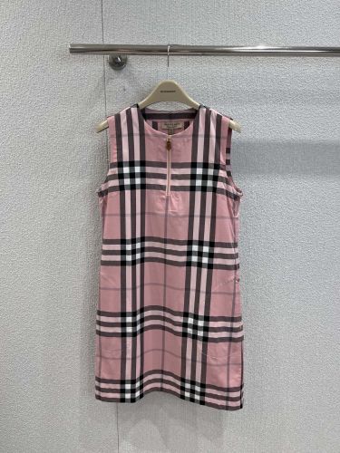 チェック柄 ノースリーブ ワンピース バーバリー ワンピース コピー ピンク
