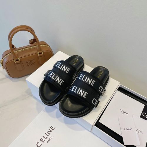 CELINE ピーテオ ストラッピーサンダル セリーヌ スーパーコピー ブラック