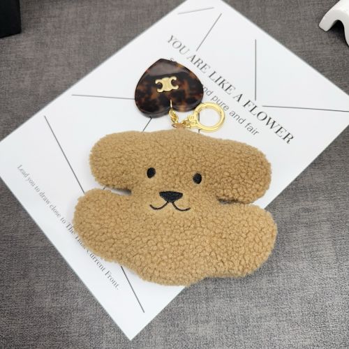トリオンフ ポンポン キーリング ハート付き セリーヌ