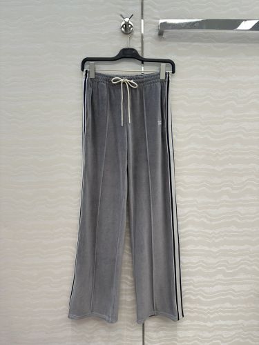 セリーヌ　ベルベット　ロングパンツ　38サイズ ベルベット トラックスーツパンツ セリーヌ パンツ コピー