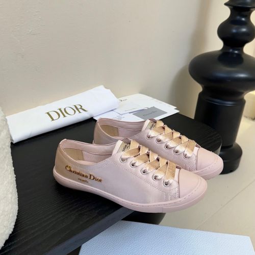 Dioriviera Dior Lucky スニーカー ディオール スーパーコピー サテン ピンク