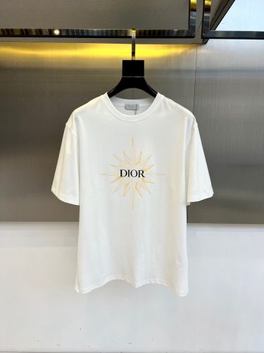シンプル ロゴ クルーネック 半袖Tシャツ クリスチャン・ディオール Tシャツ 偽物 ホワイト