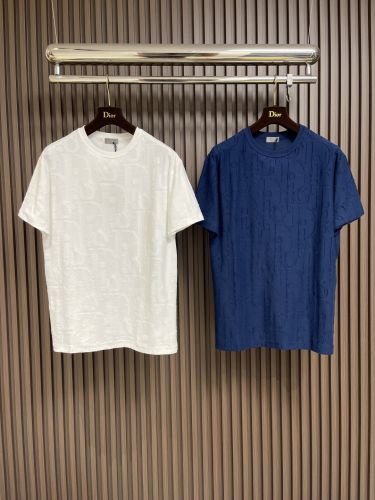 上品 コットンジャージー 半袖Tシャツ クリスチャン・ディオール Tシャツ 偽物 
