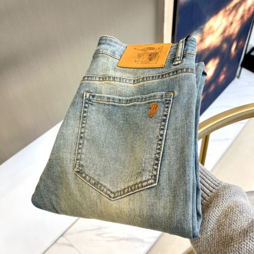 バーバリー ジーンズ 偽物 シンプル 合わせやすい メンズ デニムパンツ