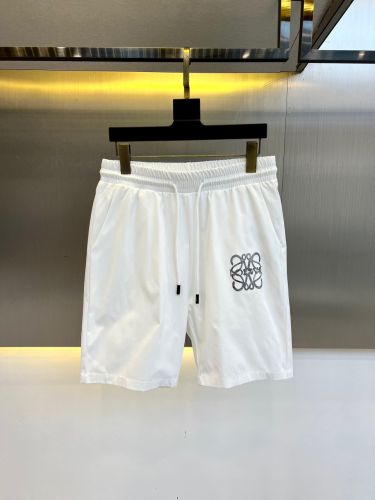 シンプル ロゴ入り ショートパンツ ロエベ パンツ 偽物 メンズ ホワイト