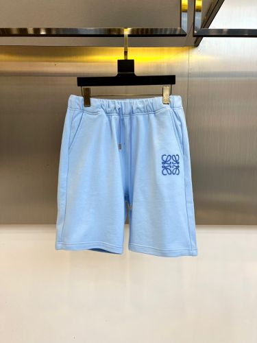 定番 カジュアル コットン ショートパンツ ロエベ パンツ 偽物 ハーフパンツ ブルー