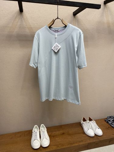 シンプル アナグラム クルーネック 半袖Tシャツ ロエベ Tシャツ 偽物 クルーネック