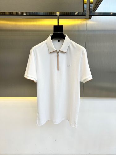 お洒落ハーフジップ ポロシャツ サルヴァトーレ・フェラガモ Tシャツ 偽物 ホワイト