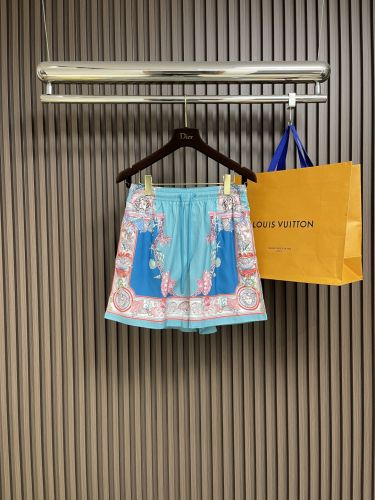 カジュアル ショートパンツ コーラル シアター ヴェルサーチェ パンツ 偽物 ブルー