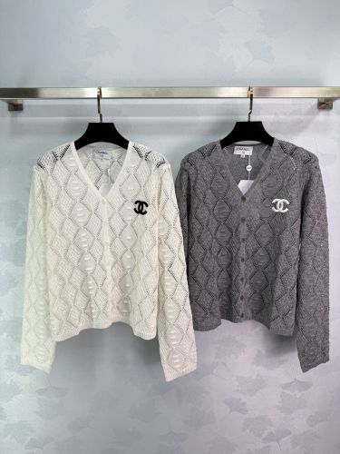 フェンミン Vネック カーディガン シャネル ニット 偽物 合わせやすい
