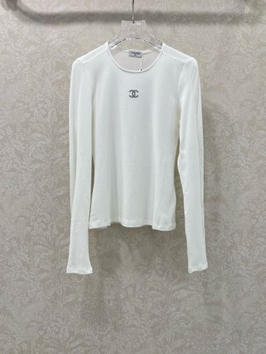 シャネル Tシャツ コピー シンプル 合わせやすい クルーネック 長袖Tシャツ