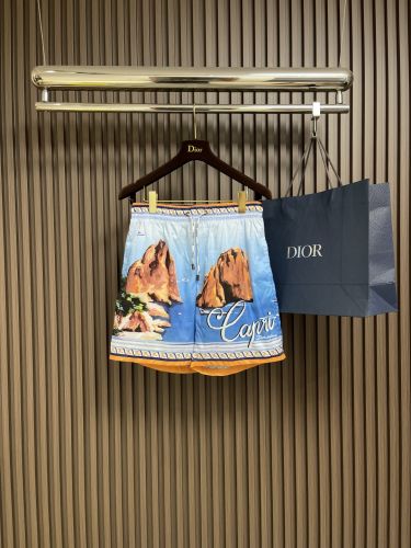 ドルチェ&ガッバーナ パンツ 偽物 お洒落 プリント メンズ ショートパンツ