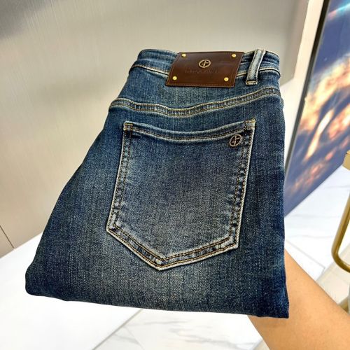 合わせやすい アルマーニ ジーンズ 偽物 メンズ ストレッチ デニムパンツ 