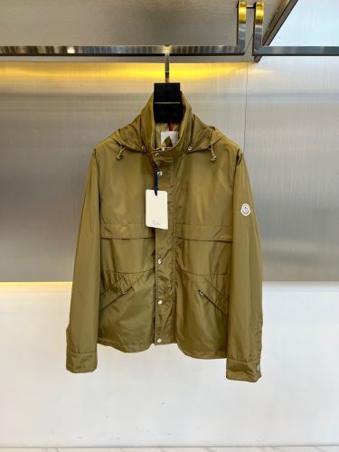 洗練された カジュアル フード付き ブルゾン モンクレール ジャケット 偽物 グリーン