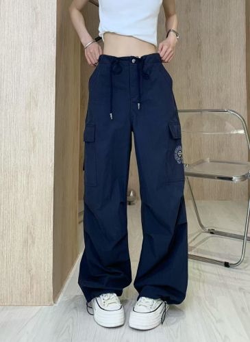 人気 カジュアル カーゴパンツ クロムハーツ パンツ 偽物 ネイビー